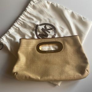Michael Kors Straw Clutch